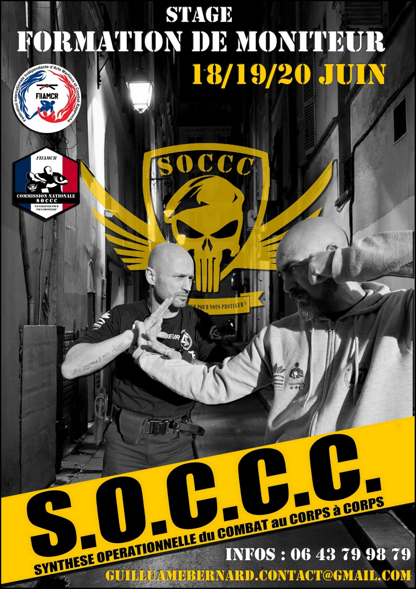 Affiche stage moniteur soccc